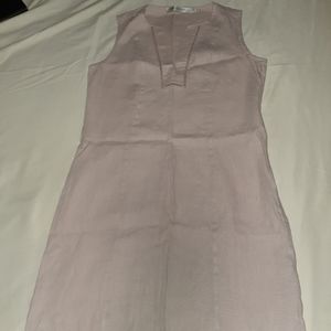 Sleeveless linen dress